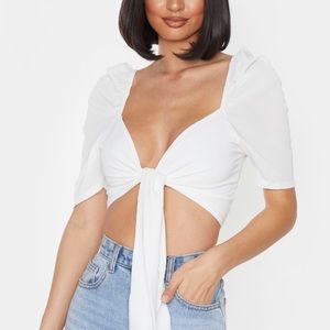 SOLD Tie front crop top bc